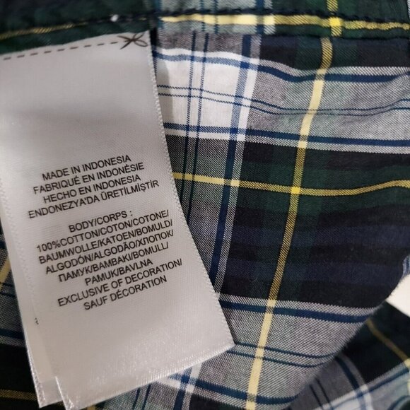 Polo Ralph Lauren Big Boys Plaid Cotton Poplin Shirt (Size Lg 14/16) - Picture 5 of 5